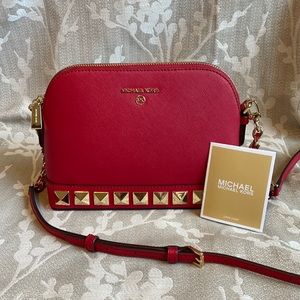 New Michael Kors Red Cross body purse
